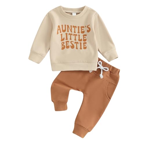 Kupretty Conjunto de sudadera de manga larga con bloques de color y pantalones deportivos para bebé niño