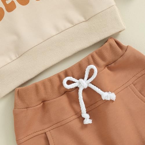 Kupretty Conjunto de sudadera de manga larga con bloques de color y pantalones deportivos para bebé niño
