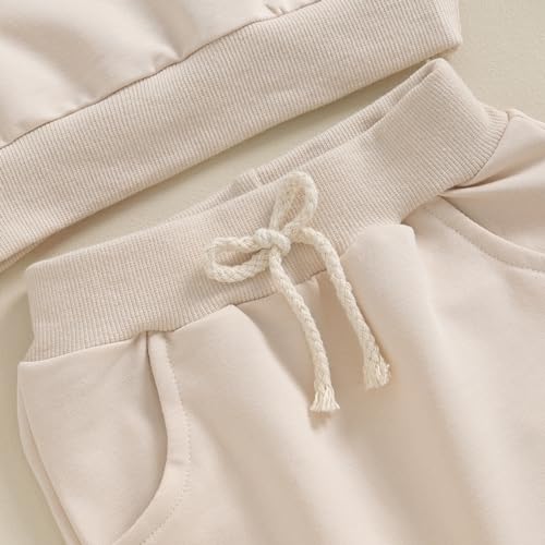 Kupretty Conjunto de sudadera de manga larga con bloques de color y pantalones deportivos para bebé niño