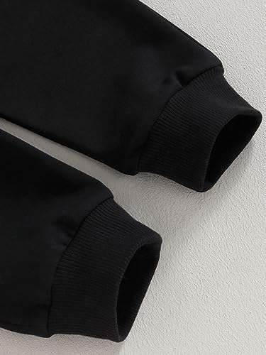 Kupretty Conjunto de sudadera de manga larga con bloques de color y pantalones deportivos para bebé niño