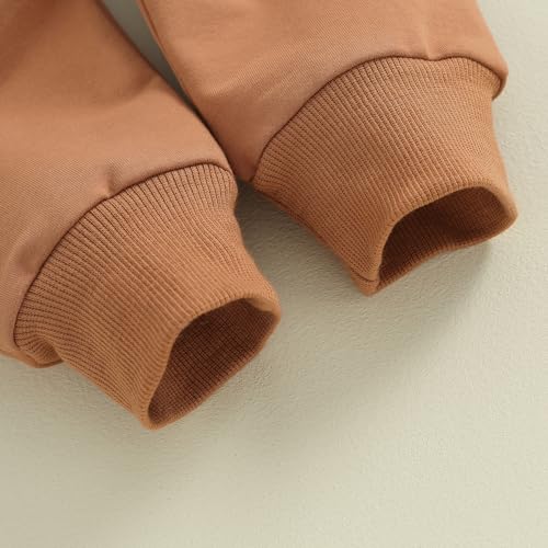 Kupretty Conjunto de sudadera de manga larga con bloques de color y pantalones deportivos para bebé niño