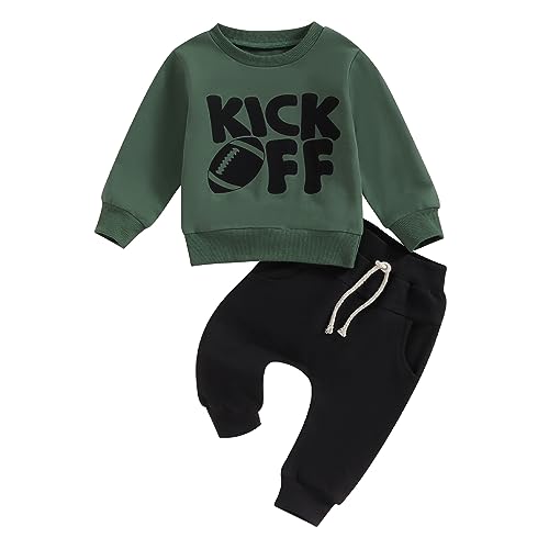 Kupretty Conjunto de sudadera de manga larga con bloques de color y pantalones deportivos para bebé niño