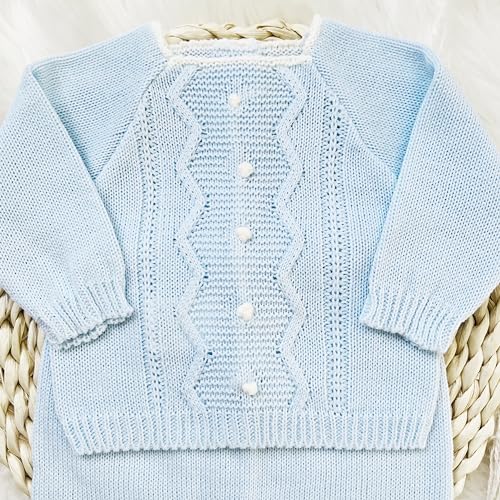 Conjunto de ropa de punto para bebé recién nacido, conjunto de punto para bebé que regresa a casa para niños y niñas