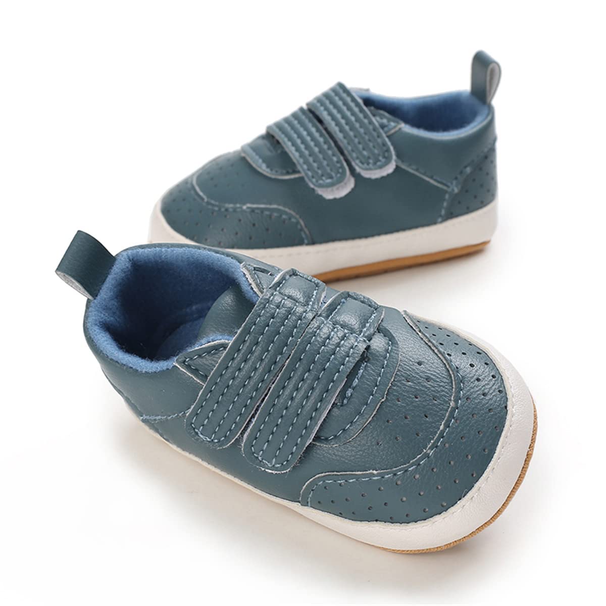 E-FAK tenis para bebés, niñas y niños pequeños, con suela de goma antideslizante, para empezar a caminar