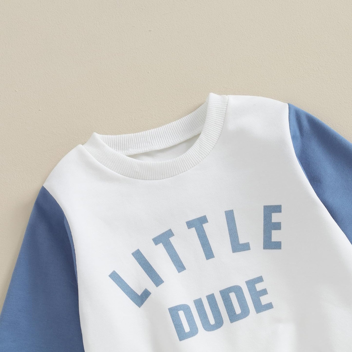 Kupretty Conjunto de sudadera de manga larga con bloques de color y pantalones deportivos para bebé niño