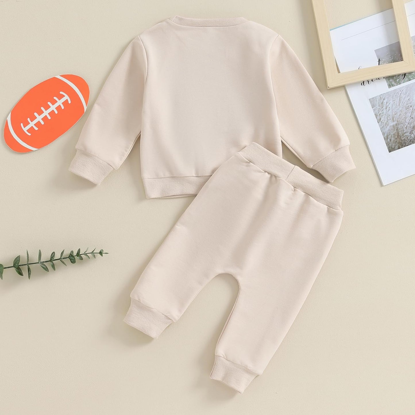 Kupretty Conjunto de sudadera de manga larga con bloques de color y pantalones deportivos para bebé niño