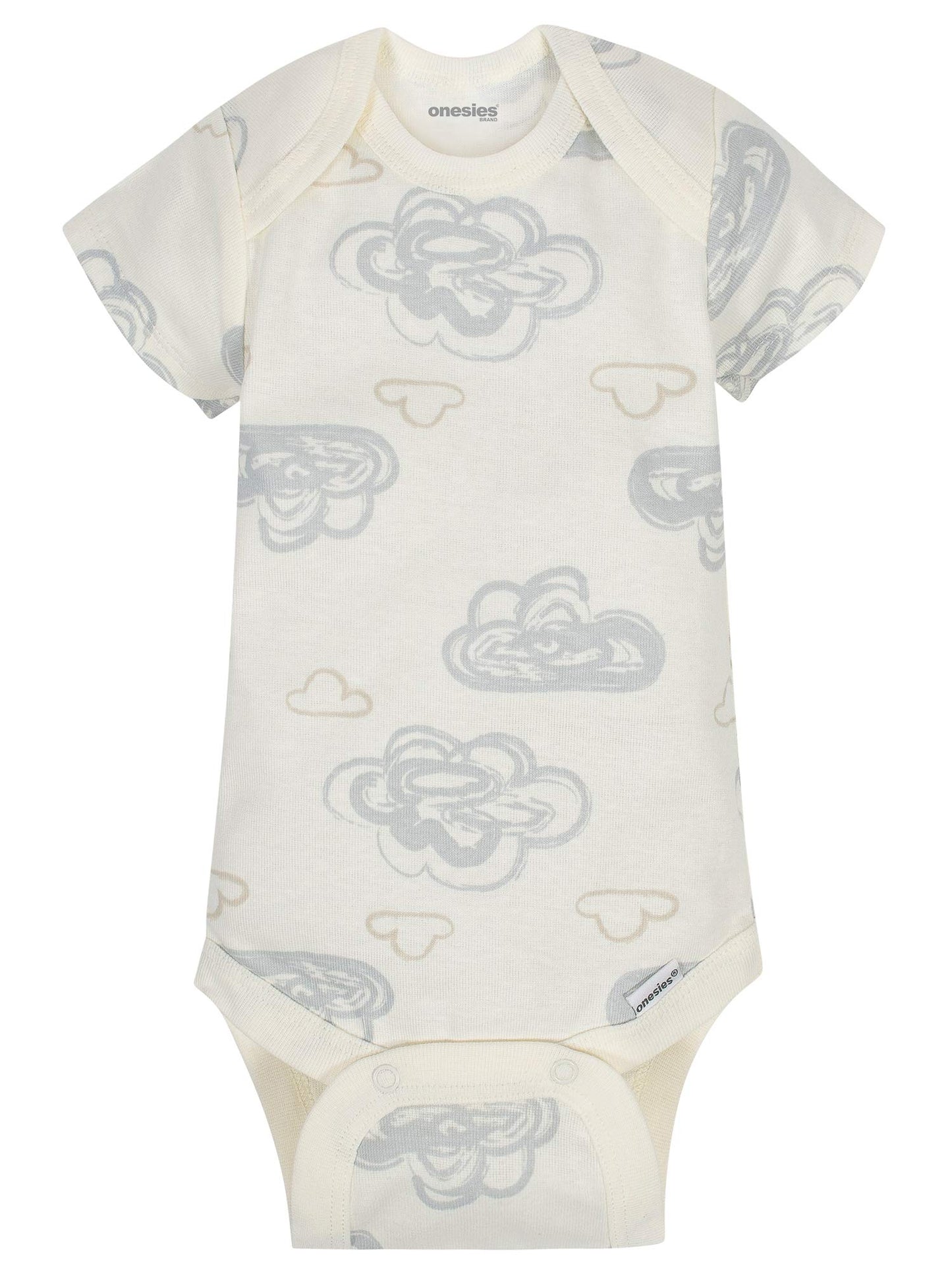 Onesies Brand Paquete de 8 mamelucos unisex de manga corta para bebé