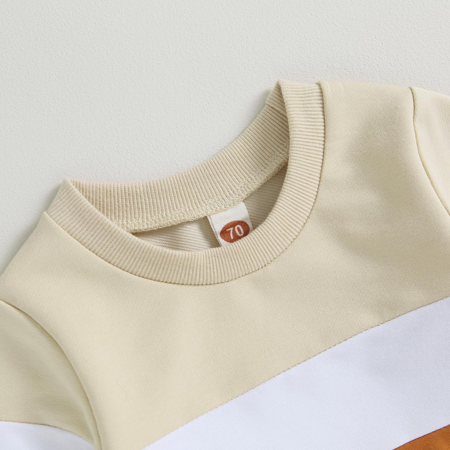 Kupretty Conjunto de sudadera de manga larga con bloques de color y pantalones deportivos para bebé niño