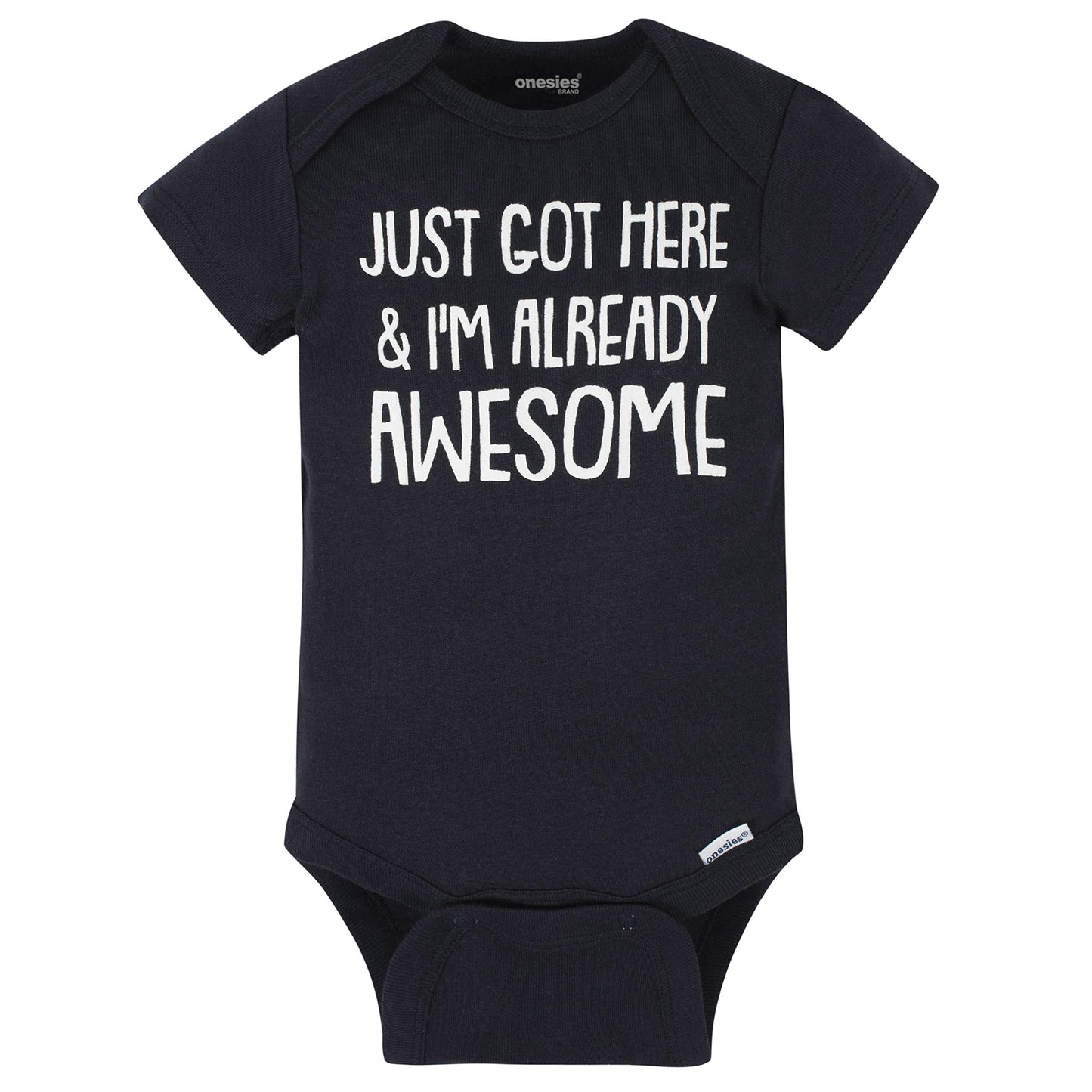 Onesies Brand Paquete de 8 mamelucos unisex de manga corta para bebé