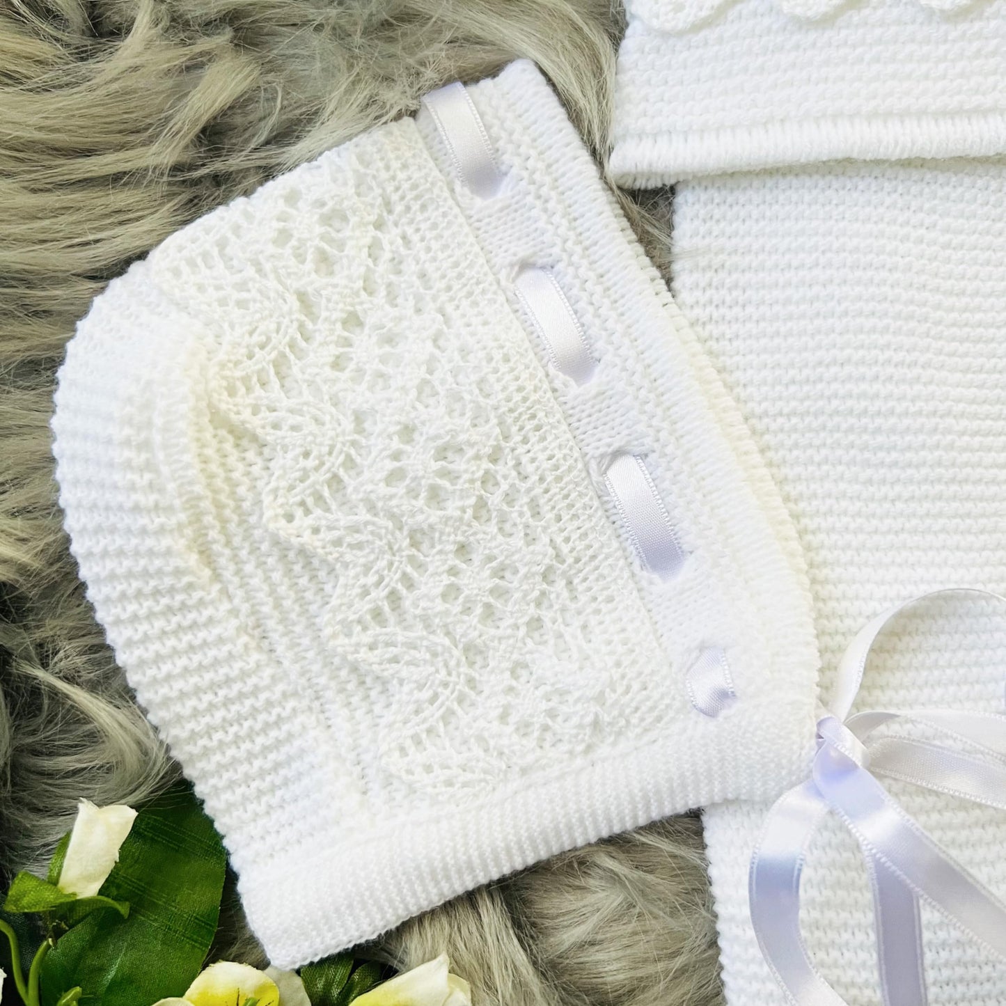 Conjunto de ropa de punto para bebé recién nacido, conjunto de punto para bebé que regresa a casa para niños y niñas