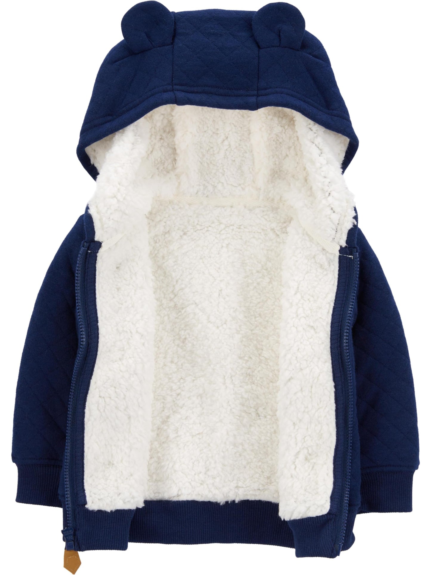 Simple Joys by Carter's Baby Hooded Sweater Jacket with Sherpa Lining