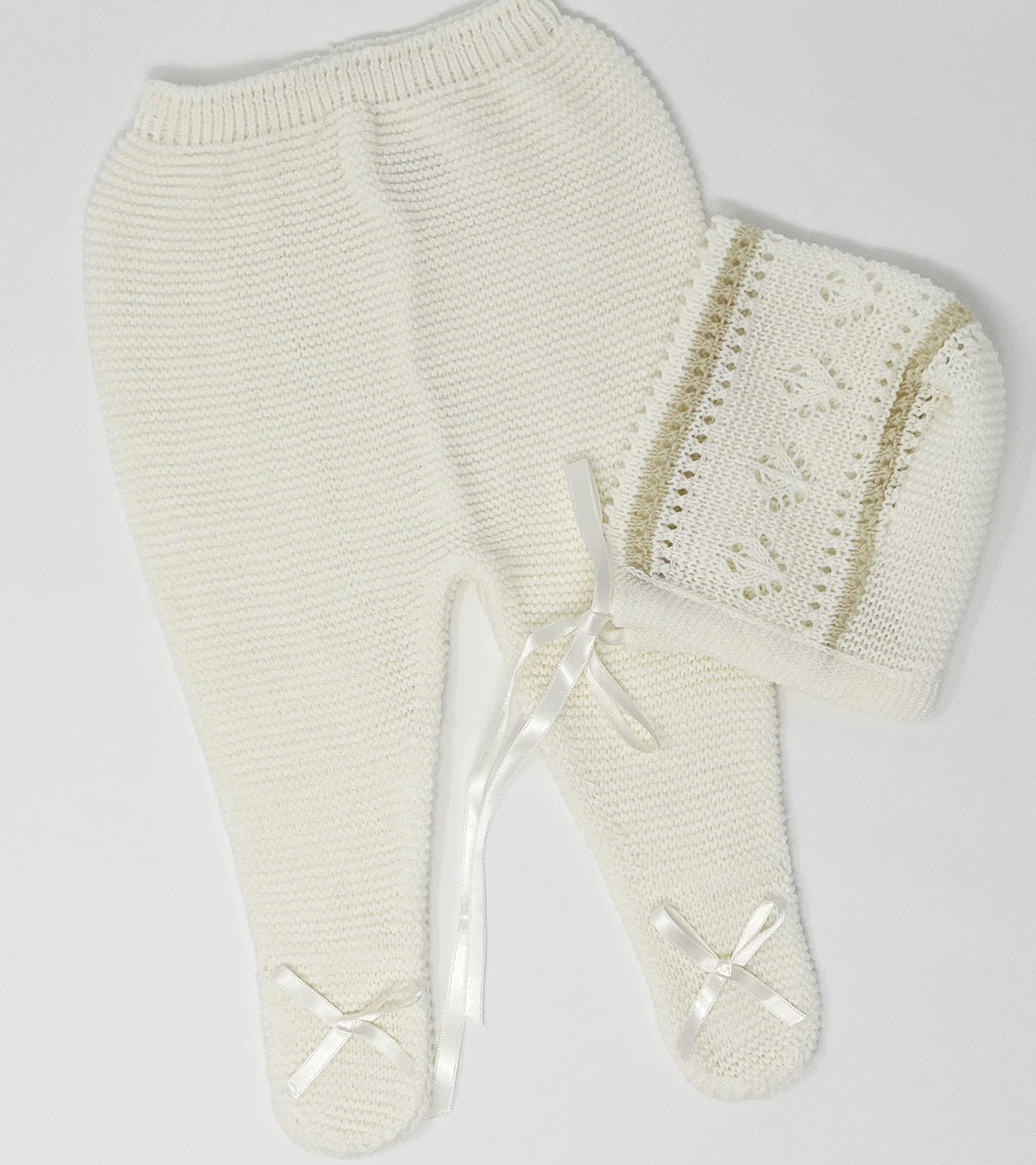 Conjunto de ropa de punto para bebé recién nacido, conjunto de punto para bebé que regresa a casa para niños y niñas