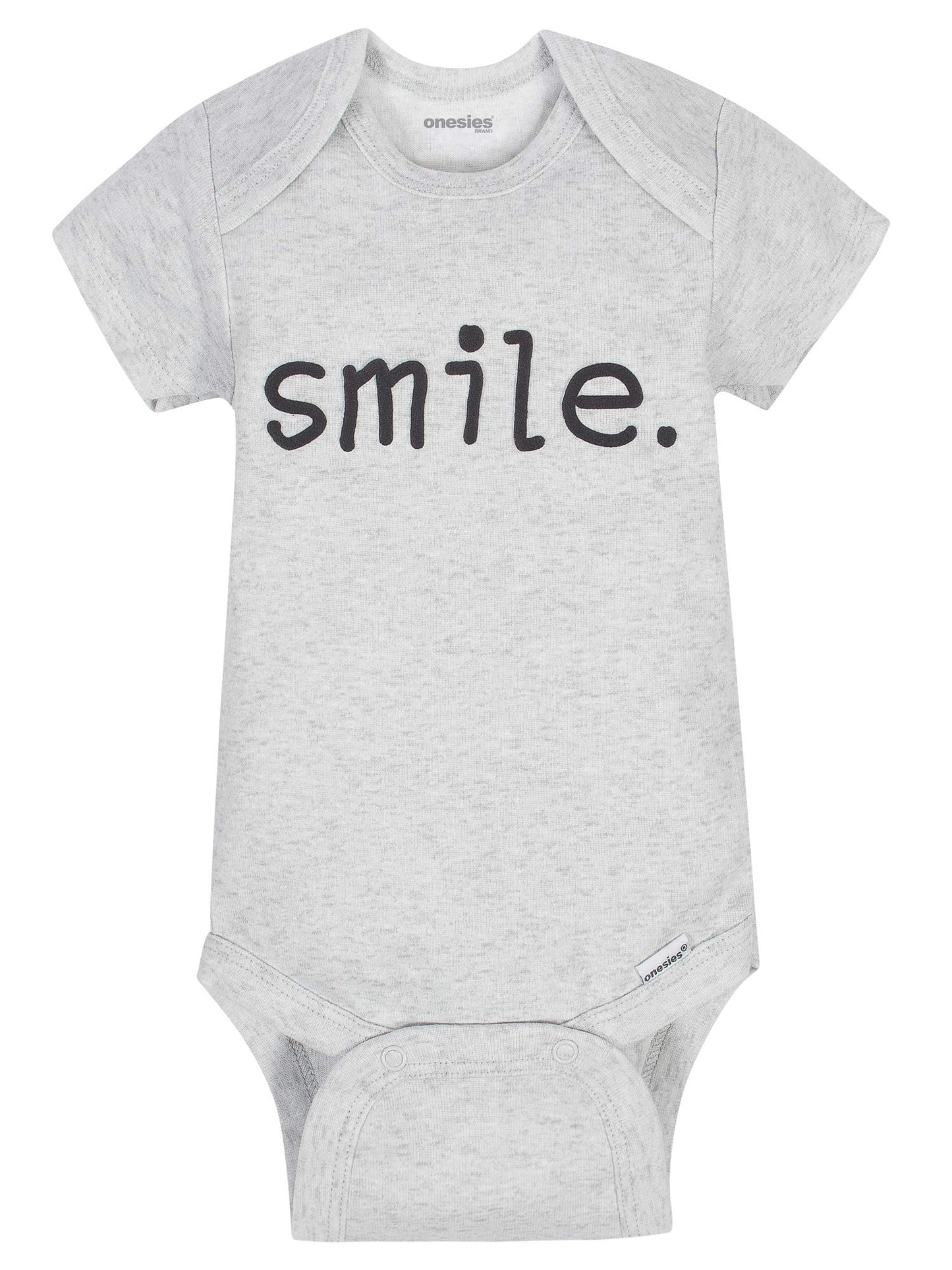 Onesies Brand Paquete de 8 mamelucos unisex de manga corta para bebé