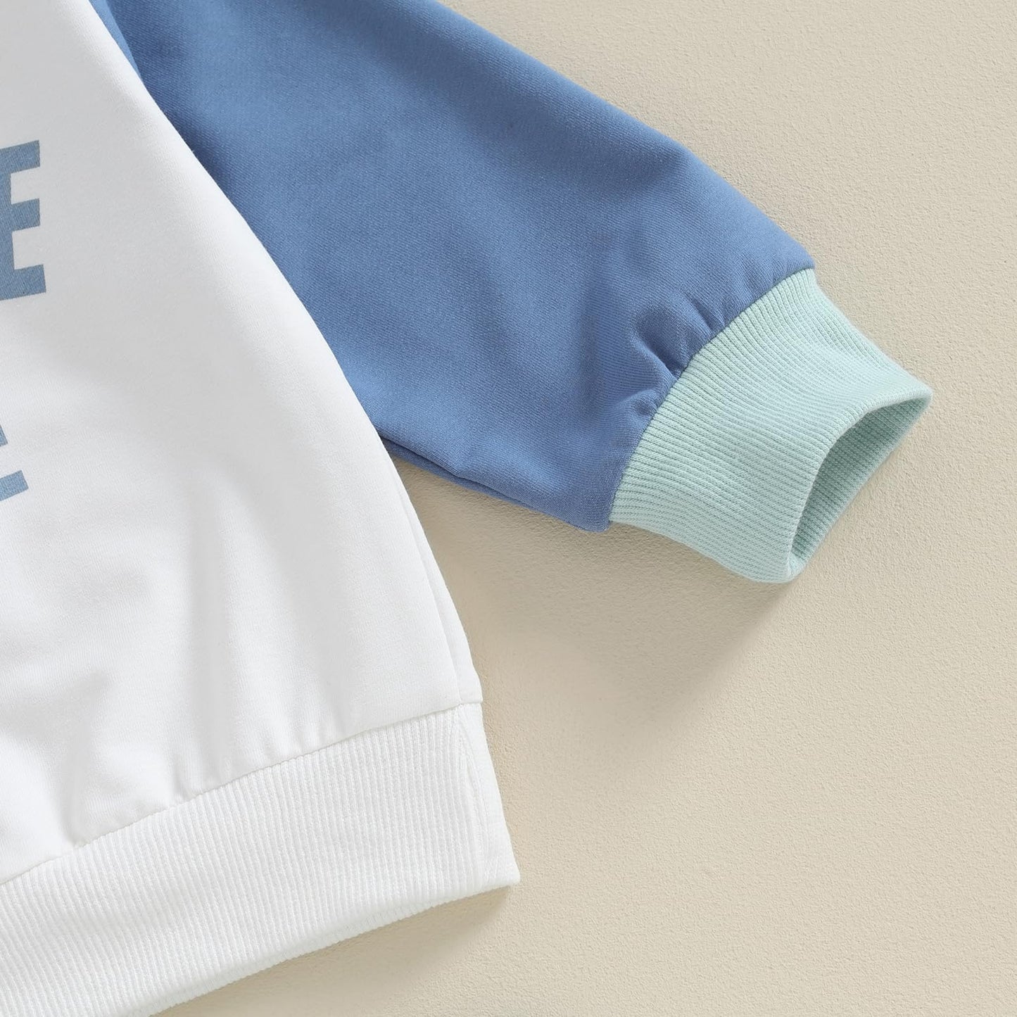 Kupretty Conjunto de sudadera de manga larga con bloques de color y pantalones deportivos para bebé niño