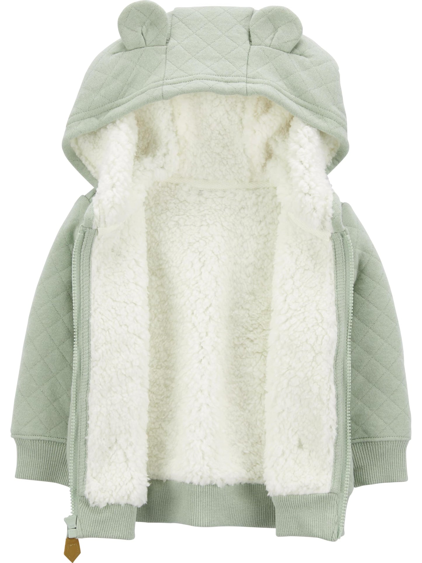 Simple Joys by Carter's Baby Hooded Sweater Jacket with Sherpa Lining