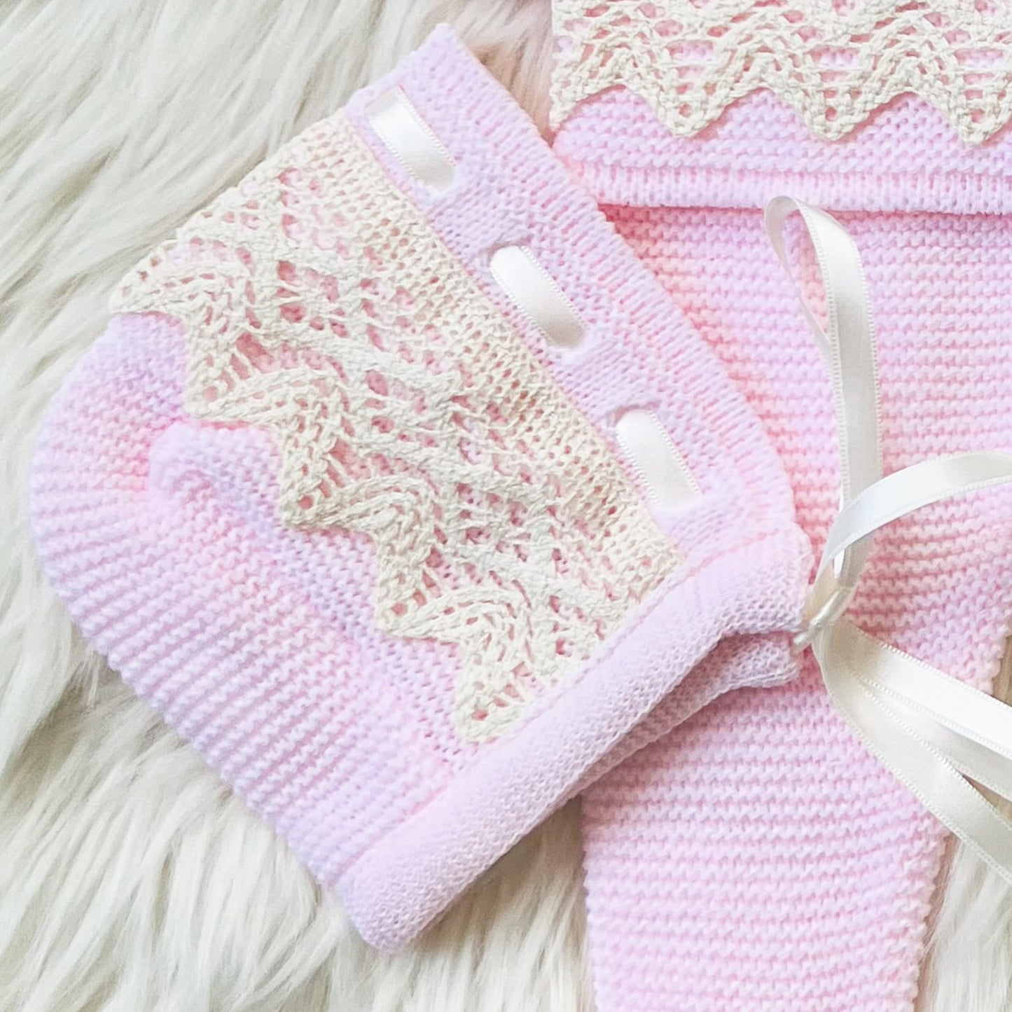 Conjunto de ropa de punto para bebé recién nacido, conjunto de punto para bebé que regresa a casa para niños y niñas
