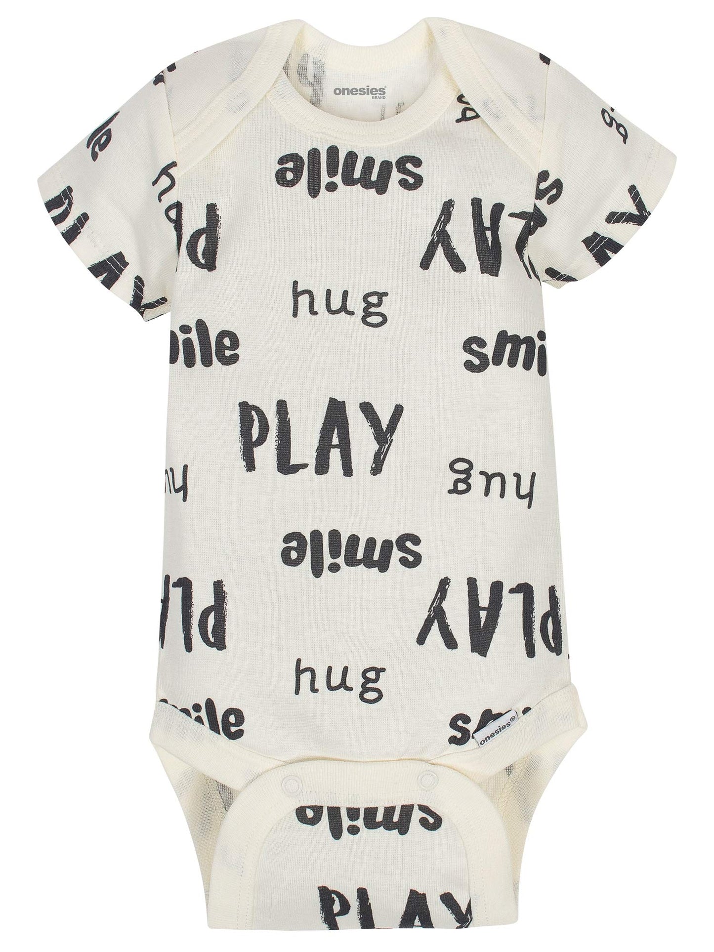 Onesies Brand Paquete de 8 mamelucos unisex de manga corta para bebé