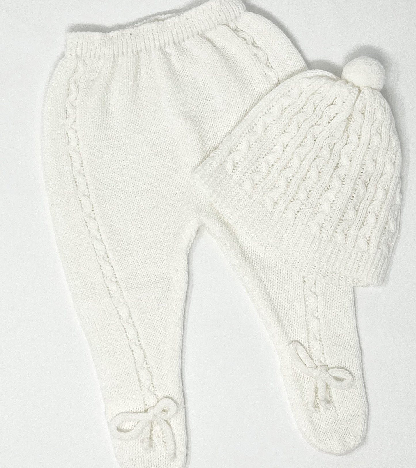 Conjunto de ropa de punto para bebé recién nacido, conjunto de punto para bebé que regresa a casa para niños y niñas