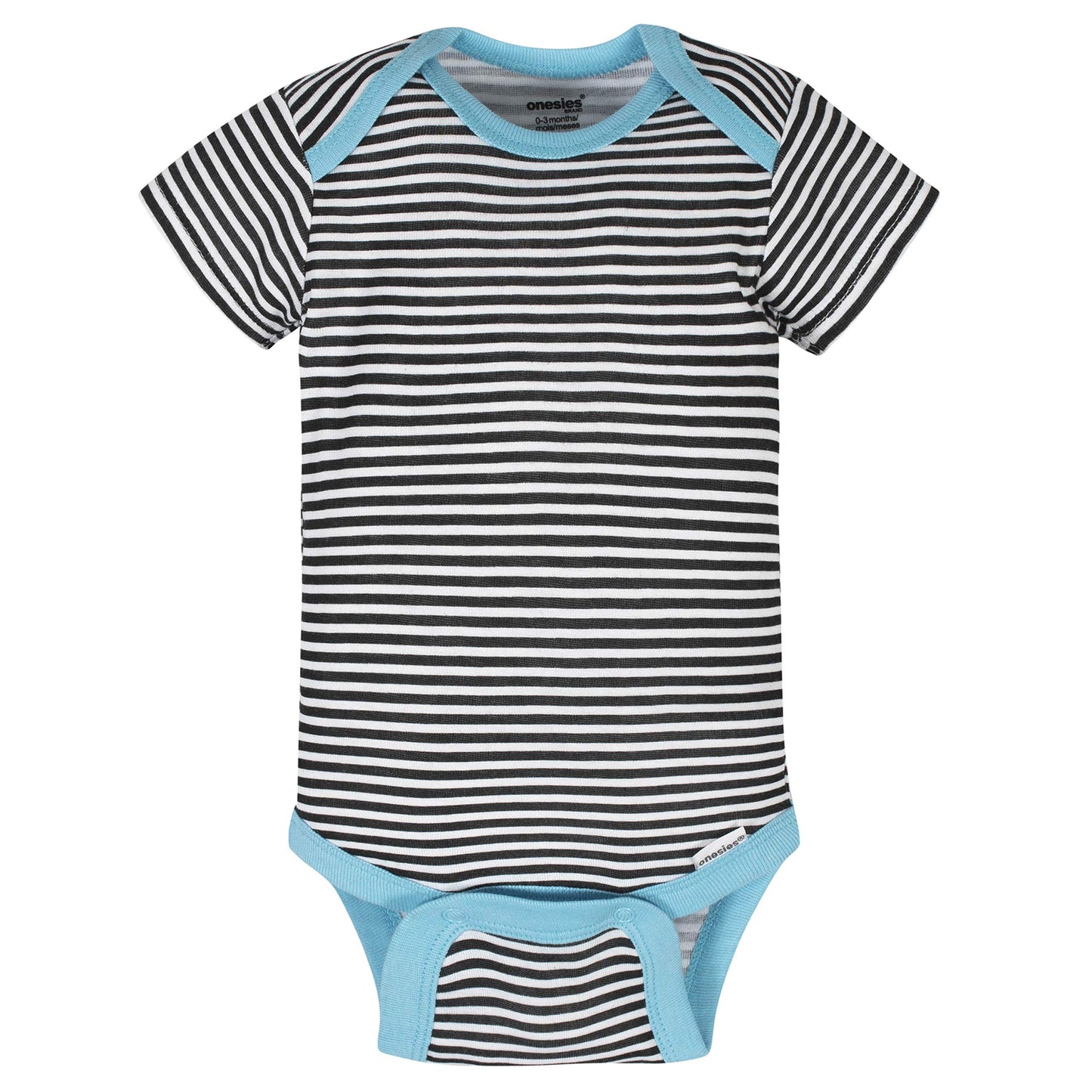 Onesies Brand Paquete de 8 mamelucos unisex de manga corta para bebé