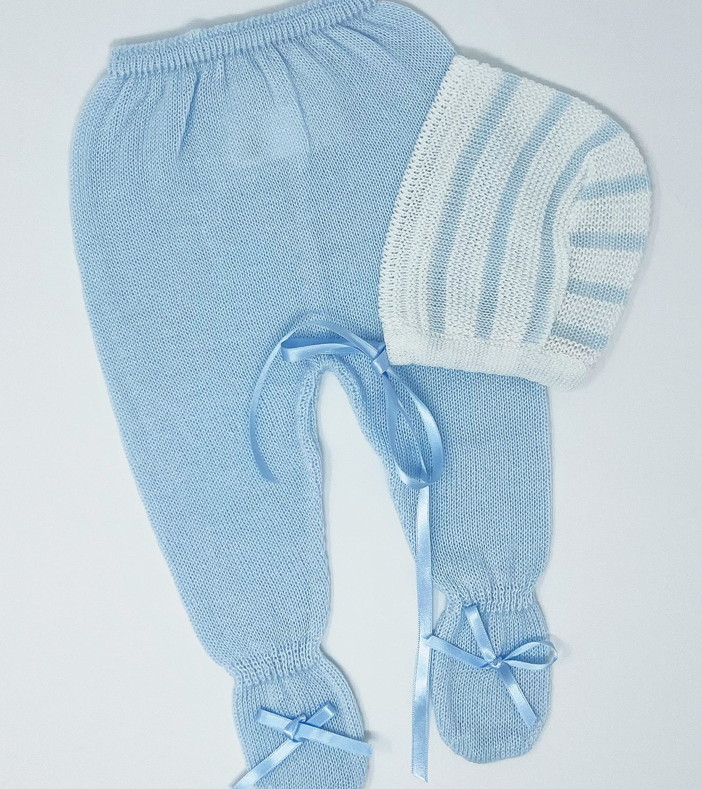 Conjunto de ropa de punto para bebé recién nacido, conjunto de punto para bebé que regresa a casa para niños y niñas