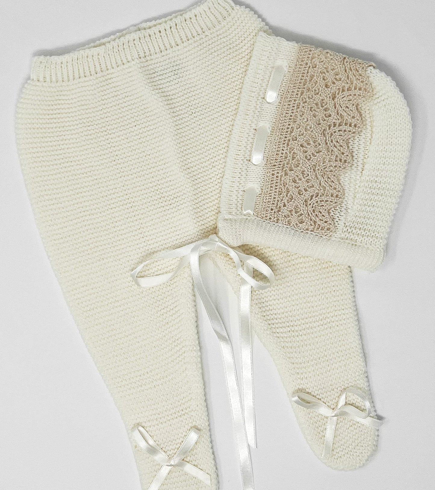 Conjunto de ropa de punto para bebé recién nacido, conjunto de punto para bebé que regresa a casa para niños y niñas