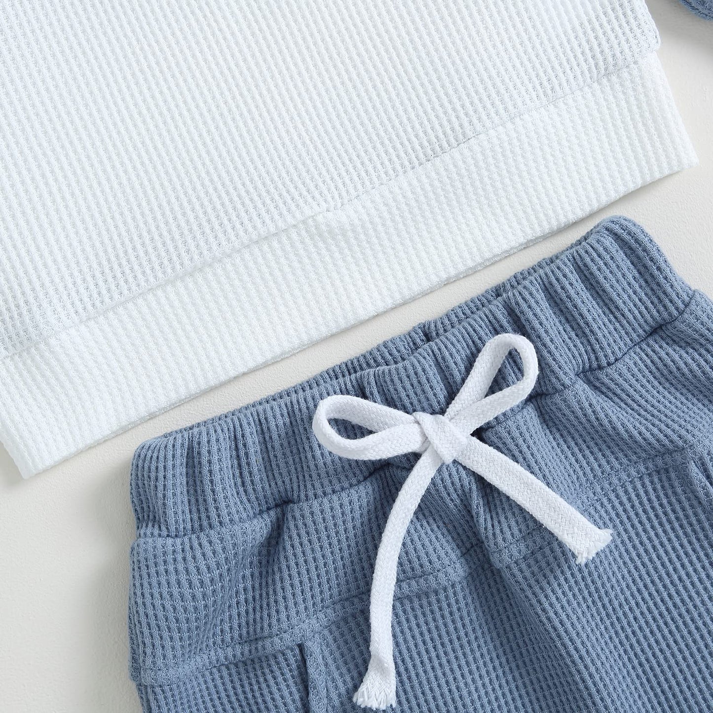 Kupretty Conjunto de sudadera de manga larga con bloques de color y pantalones deportivos para bebé niño