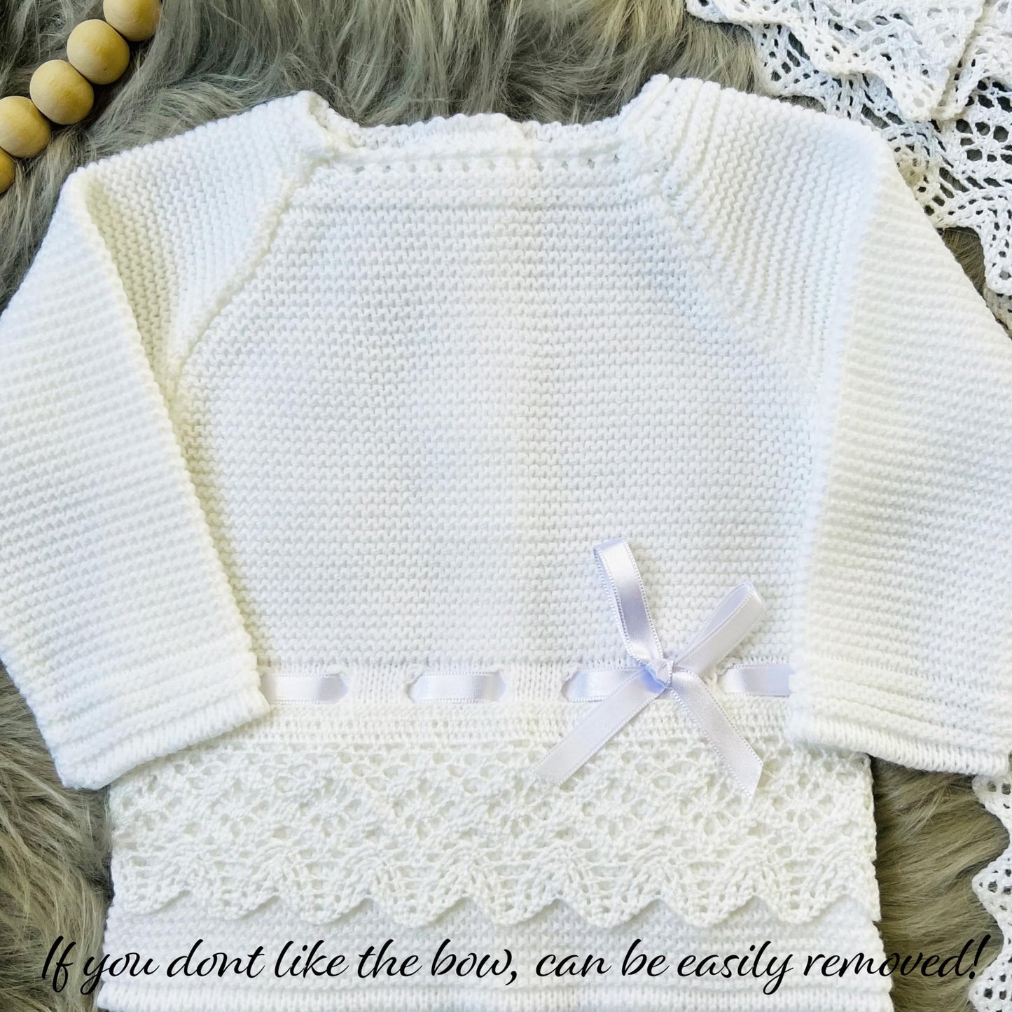 Conjunto de ropa de punto para bebé recién nacido, conjunto de punto para bebé que regresa a casa para niños y niñas