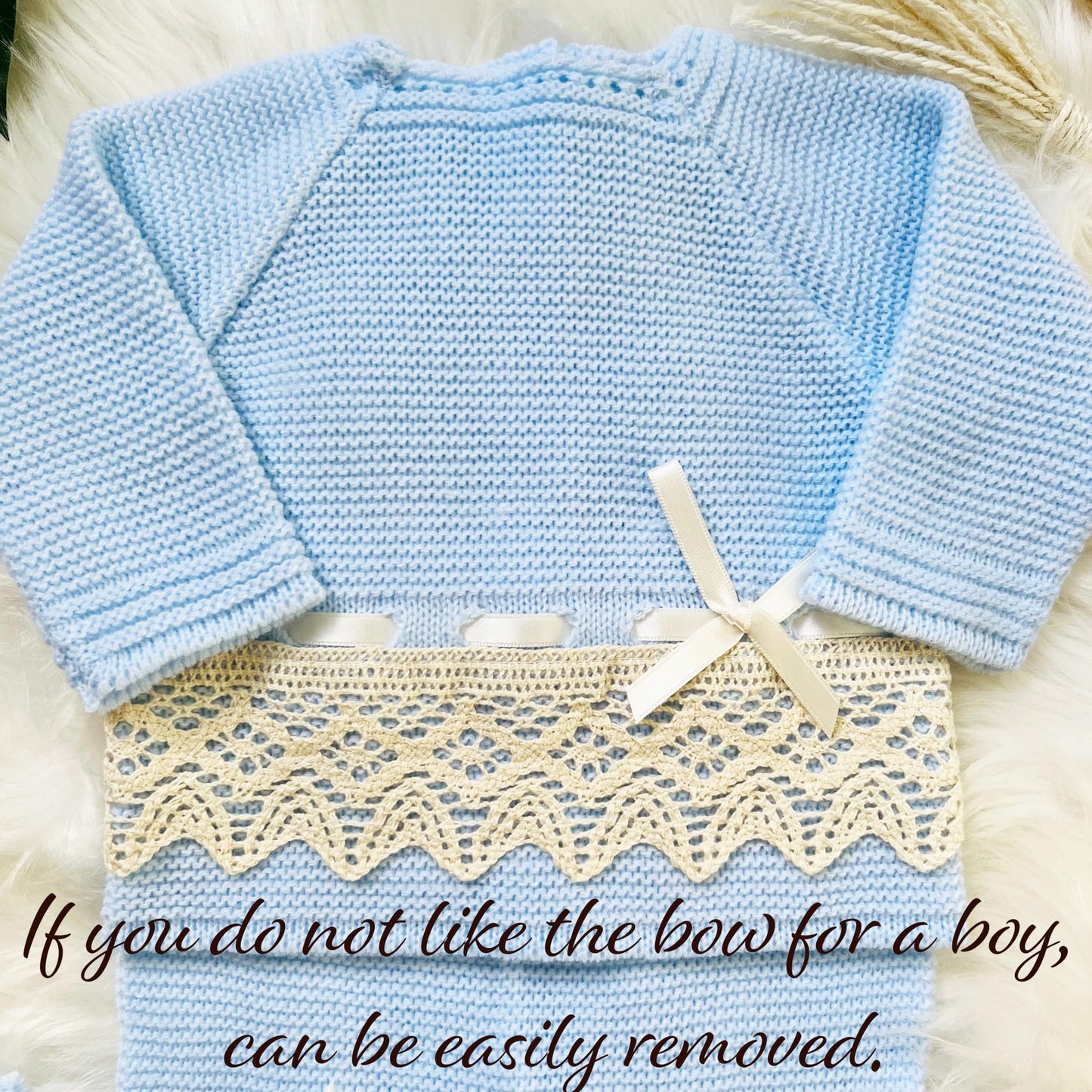Conjunto de ropa de punto para bebé recién nacido, conjunto de punto para bebé que regresa a casa para niños y niñas