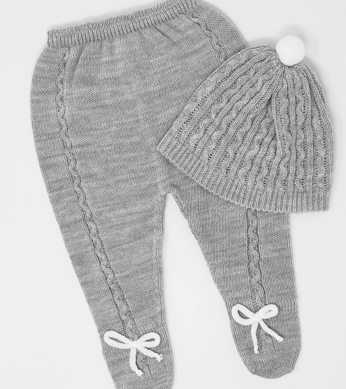 Conjunto de ropa de punto para bebé recién nacido, conjunto de punto para bebé que regresa a casa para niños y niñas