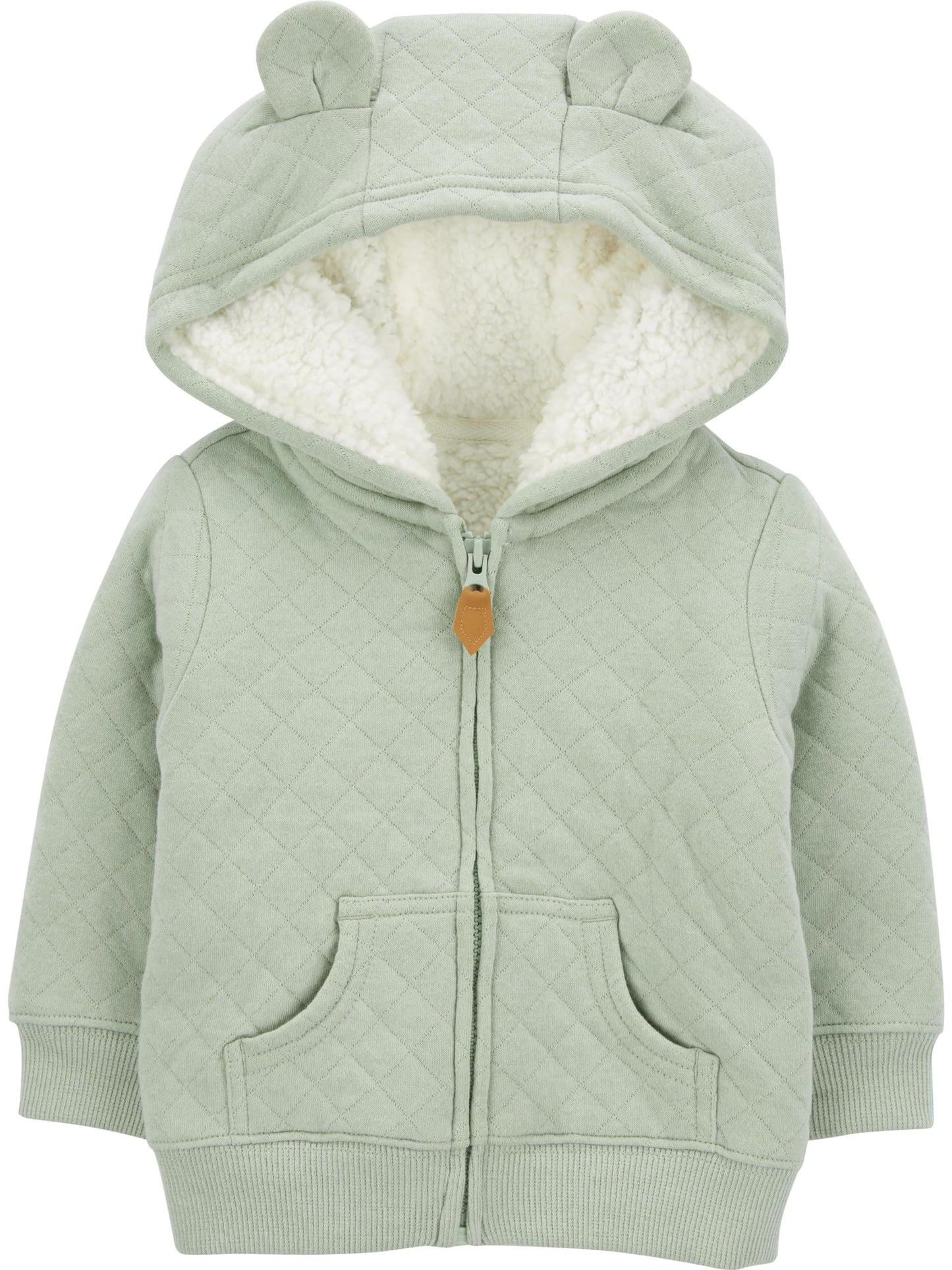 Simple Joys by Carter's Baby Hooded Sweater Jacket with Sherpa Lining