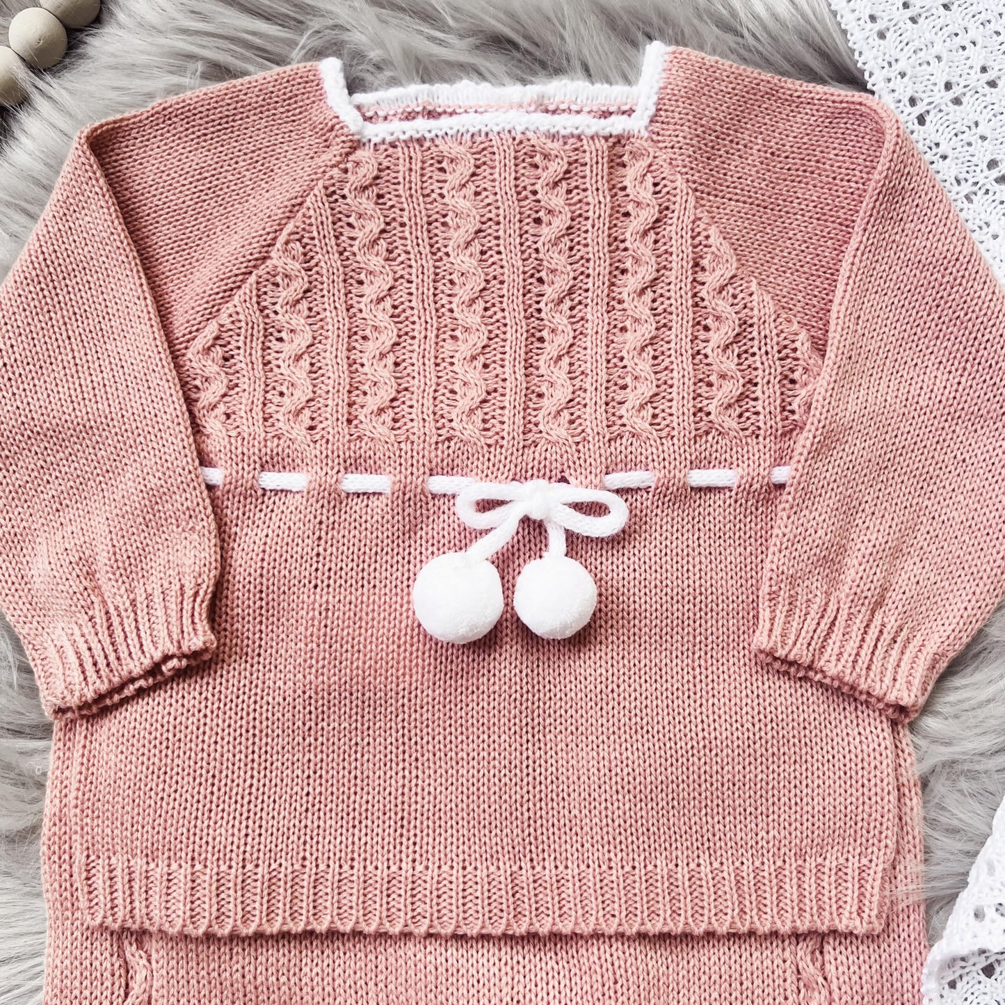 Conjunto de ropa de punto para bebé recién nacido, conjunto de punto para bebé que regresa a casa para niños y niñas